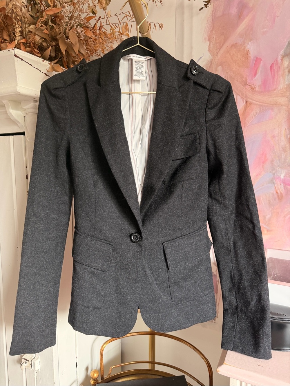 Diane Von Furstenberg Tailored Blazer Jacket